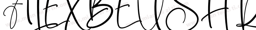 ALEXBEUSH REGULAR字体转换